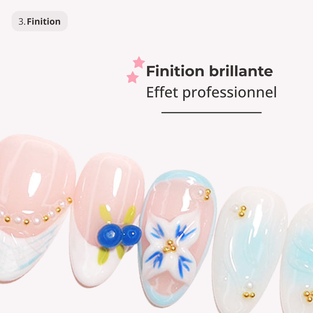 Faux-ongles réutilisables - effet salon